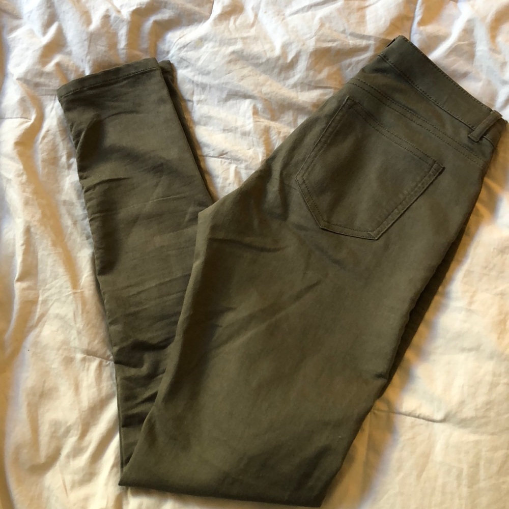 Olive green jeans